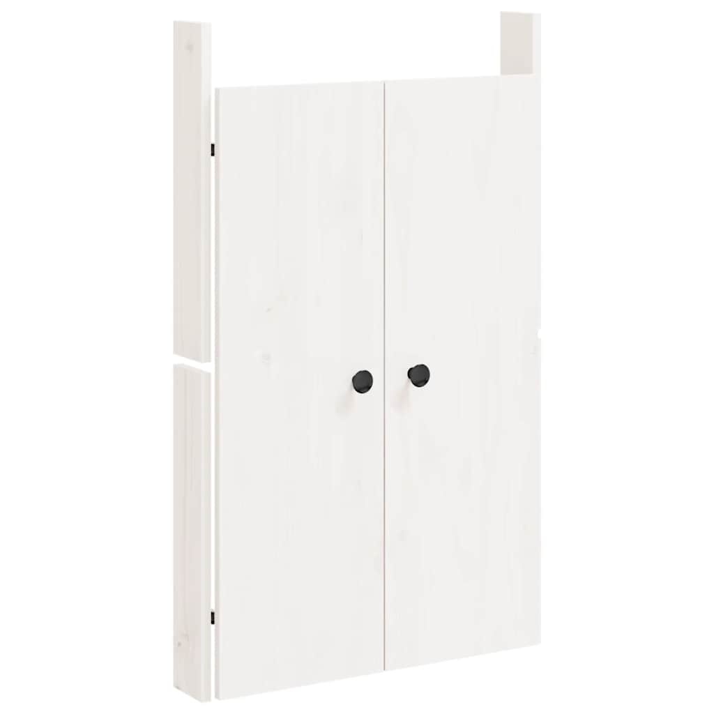 vidaXL Kastdeurtjes voor buitenkeuken MEPPEL 50x9x82 cm grenenhout wit