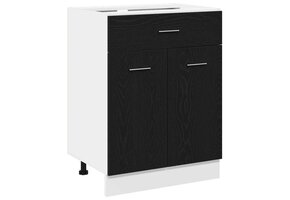 Hangkast Zwart Eiken 60x46x81.5 cm (34% Korting)