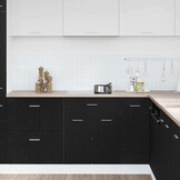 vidaXL Hangkast Zwart Eiken 60 x 46 x 81,5 cm Bewerkt hout