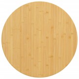 vidaXL Tafelblad Ø 60x2,5 cm bamboe