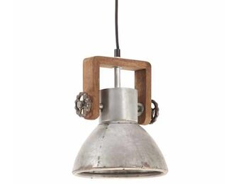 Industriële Hanglamp Zilverkleurig - 25W E27 - 19cm - 33% Korting