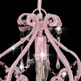 Roze Plafondlamp met Kralen - 33% Korting