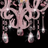 Roze Plafondlamp met Kralen - 33% Korting