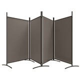 Kamerscherm met 4 panelen 346x180 cm Stof Antraciet - 33% Korting