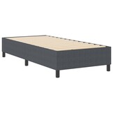 vidaXL Platform bedframe Donkergrijs 80 x 200 cm Katoen Stof