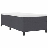 vidaXL Platform bedframe Donkergrijs 80 x 200 cm Katoen Stof
