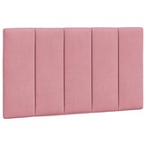 vidaXL Hoofdbordkussen 90 cm fluweel roze