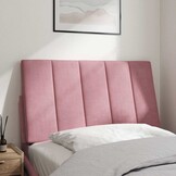 vidaXL Hoofdbordkussen 90 cm fluweel roze