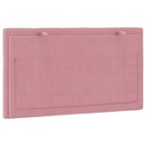 vidaXL Hoofdbordkussen 90 cm fluweel roze