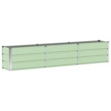 Plantenbak Staal Groen 240x40x45 cm - 33% Korting!