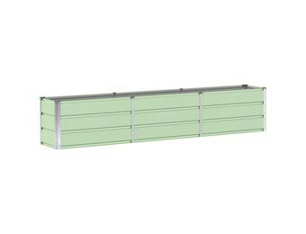 Plantenbak Staal Groen 240x40x45 cm - 33% Korting!