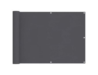 vidaXL Balkonscherm Oxford Textiel 75x600 cm Antraciet - 32% Korting