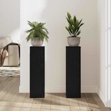 vidaXL Plantenstandaard 2 stuks Zwart eiken - 28% korting!