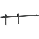 VidaXL Ophangset Schuifdeur 91 cm Zwart Koolstofstaal - 32% Korting