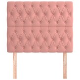 Hoofdbord Fluweel Roze 90cm Breed - 34% Korting!