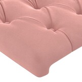 Hoofdbord Fluweel Roze 90cm Breed - 34% Korting!