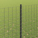Hekpalen Grijs Gepoedercoat Staal (11 stuks) - 54% Korting!