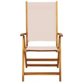 Opklapbare stoelen 2-pack Acaciahout & Textilene, 34% Korting