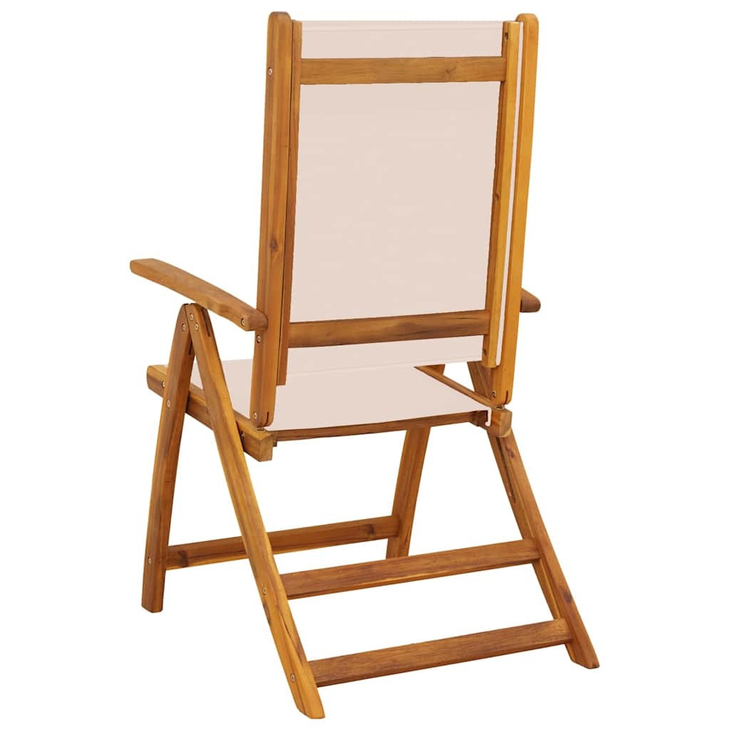Opklapbare stoelen 2-pack Acaciahout & Textilene, 34% Korting