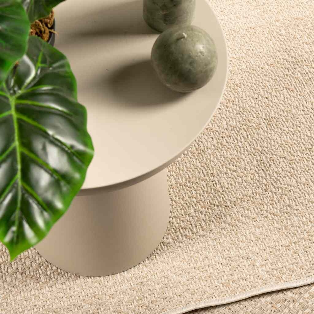 VidaXL Vloerkleed ZIZUR Beige Jute-look Binnen/Buiten 80x250 cm