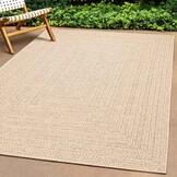 VidaXL Vloerkleed ZIZUR Beige Jute-look Binnen/Buiten 80x250 cm