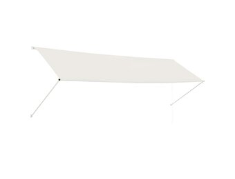 vidaXL Luifel Uittrekbaar 400x150 cm Crème - 34% Korting