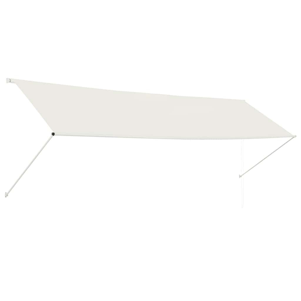 vidaXL Luifel Uittrekbaar 400x150 cm Crème - 34% Korting
