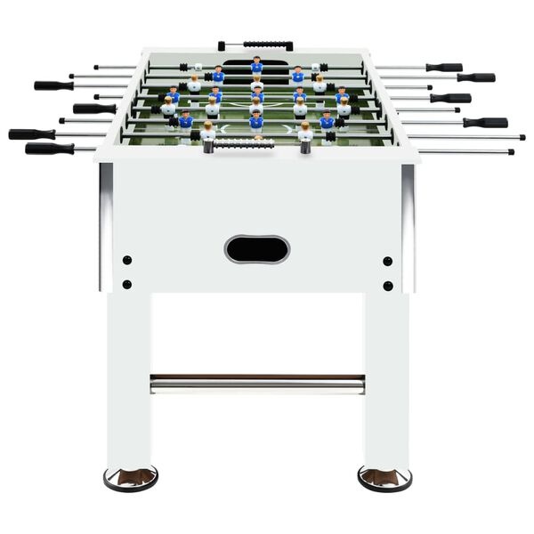 vidaXL Voetbaltafel 60 kg 140x74,5x87,5 cm staal wit