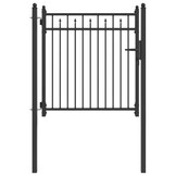 vidaXL Hekpoort BAARLO Metaal Zwart 100x100 cm - 34% Korting