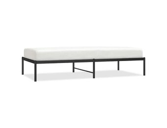 vidaXL Bedframe Metaal Zwart 90x190 cm - 34% Korting