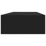 Zwart Wandrek met Lade 60x23.5x10 cm MDF - 33% Korting