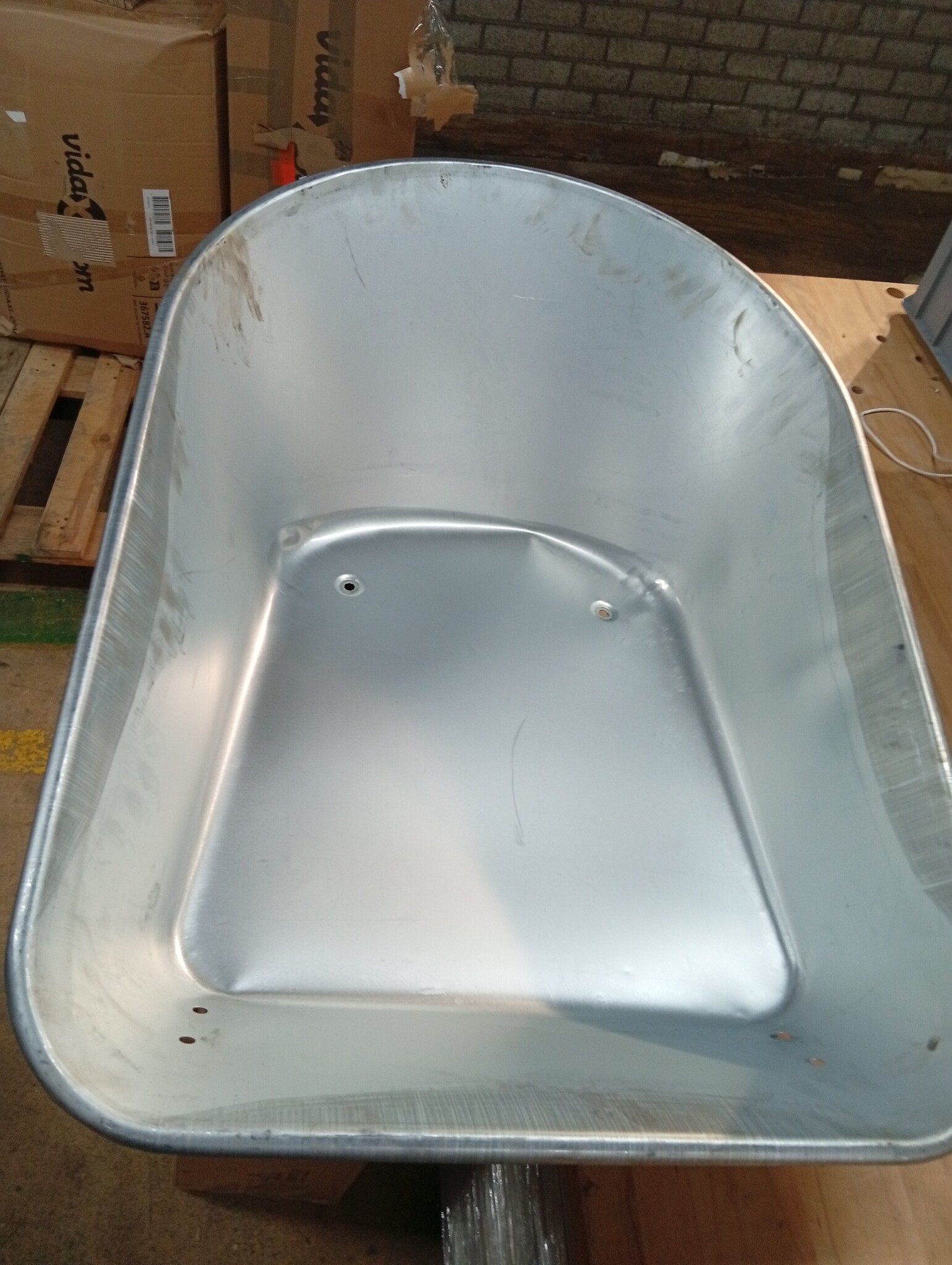 Vervangbare Kruiwagenbak (Zilver, 90x63x28 cm) - 53% Korting!