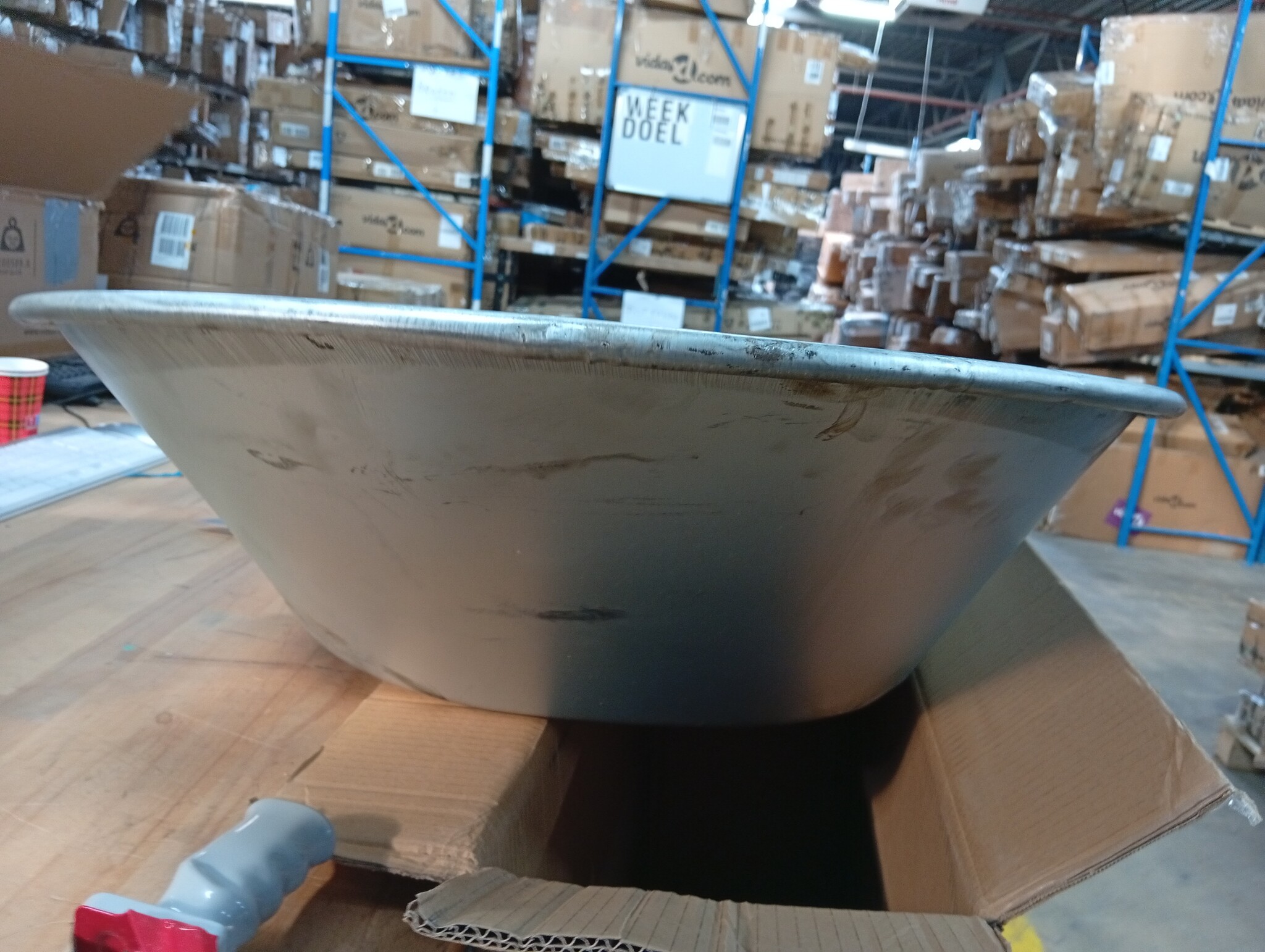 Vervangbare Kruiwagenbak (Zilver, 90x63x28 cm) - 53% Korting!