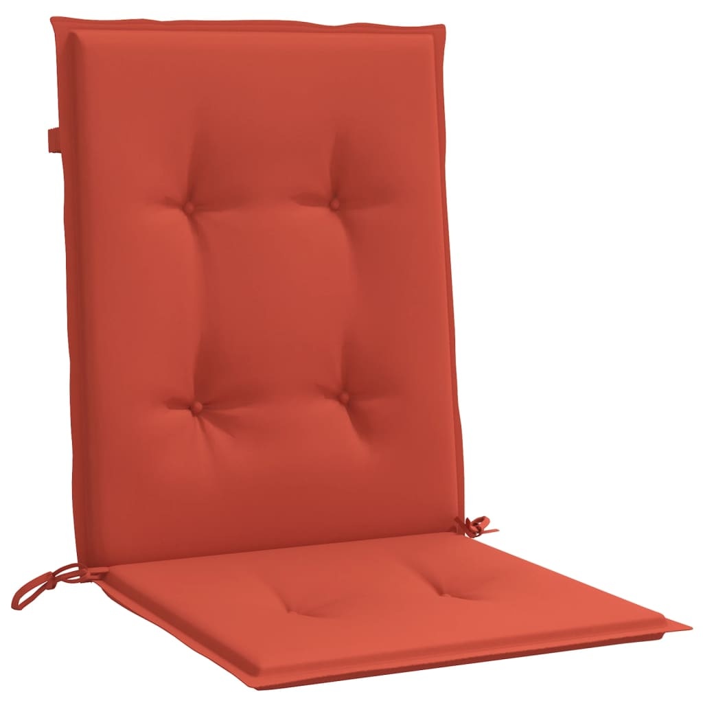 4x Stoelkussen Gemêleerd Rood 100x50x4 cm - 34% Korting