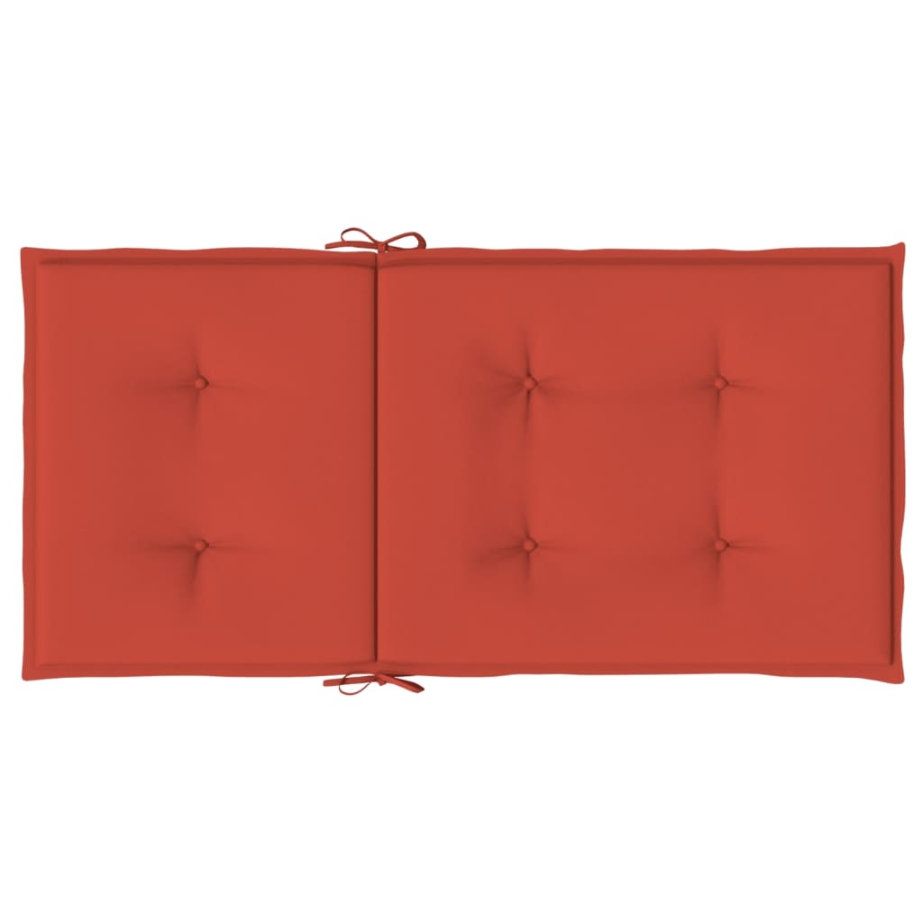 4x Stoelkussen Gemêleerd Rood 100x50x4 cm - 34% Korting