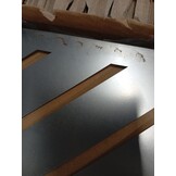 Privacyscherm van Staal - 100 x 50 x 180 cm - Roestkleurig (54% Korting)