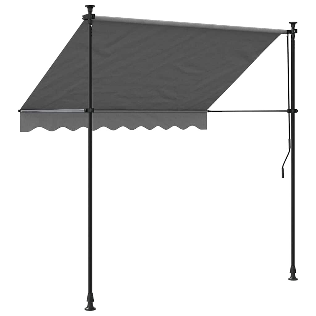 Uittrekbare Luifel Antraciet 200x150 cm - 34% Korting!