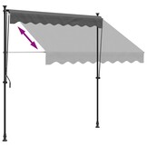Uittrekbare Luifel Antraciet 200x150 cm - 34% Korting!