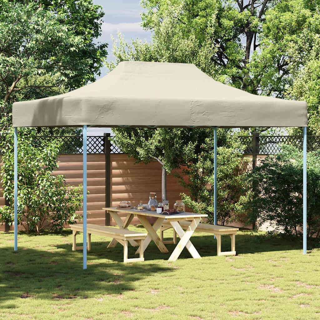 Inklapbare Partytent 3x4m Staal Crème - 34% Korting!