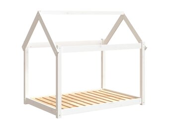 Hondenmand Grenenhout Wit 111x80x100 cm - 54% Korting