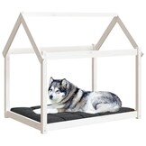 Hondenmand Grenenhout Wit 111x80x100 cm - 54% Korting