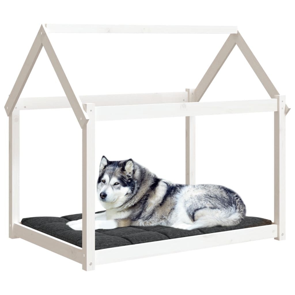 Hondenmand Grenenhout Wit 111x80x100 cm - 54% Korting