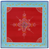 Handbeschilderde Salontafel Mangohout Rood - 53% Korting