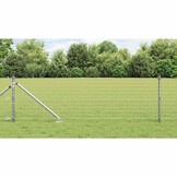 vidaXL Hekpalen 13 pcs Zilver Ø32mm 60 cm Gegalvaniseerd staal