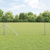 vidaXL Hekpalen 13 pcs Zilver Ø32mm 60 cm Gegalvaniseerd staal
