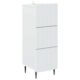 vidaXL Ladenkast Wit 33 x 34,5 x 92 cm Bewerkt hout