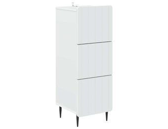 vidaXL Ladenkast Wit 33 x 34,5 x 92 cm Bewerkt hout