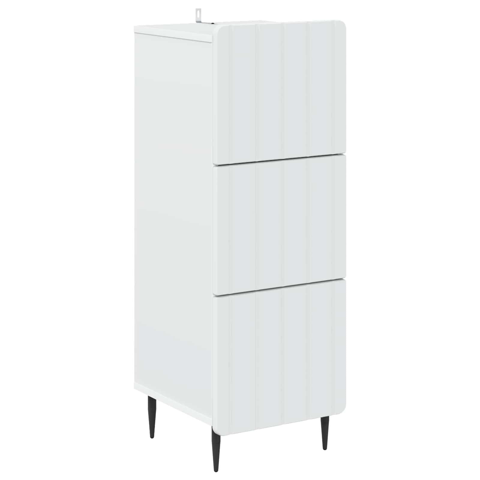 vidaXL Ladenkast Wit 33 x 34,5 x 92 cm Bewerkt hout