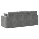 vidaXL Bank Donkergrijs 198 x 78 x 80 cm Fluweel