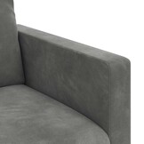 vidaXL Bank Donkergrijs 198 x 78 x 80 cm Fluweel